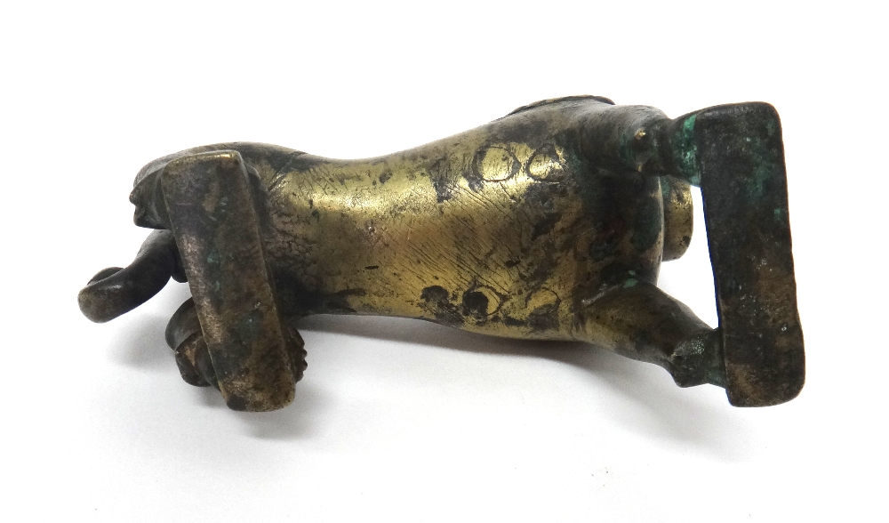 A group of four Burmese bronze duck and animal opium weights, 19th century, largest 12cm. - Image 4 of 25