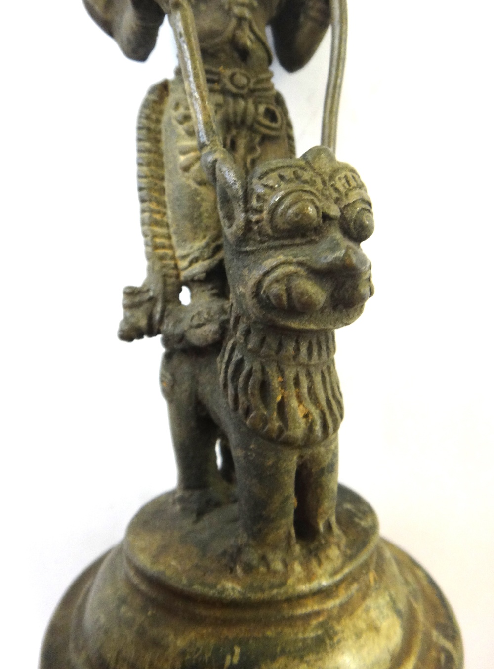 A Kerala bronze figure of Durga, South India, 19th century, - Image 3 of 10