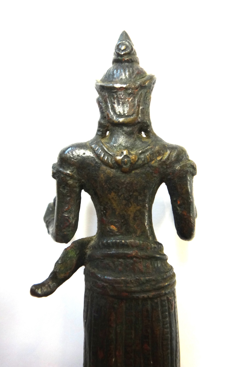 A Khmer bronze figure of a female deity, 13th century, - Image 9 of 10