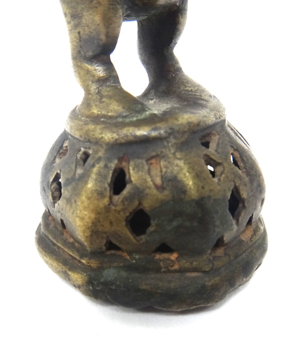 A group of four Burmese bronze duck and animal opium weights, 19th century, largest 12cm. - Image 13 of 25