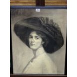 Maria Cowell née Sayer (19th/20th century), Portrait of Decima Moore, actress and Suffragette,