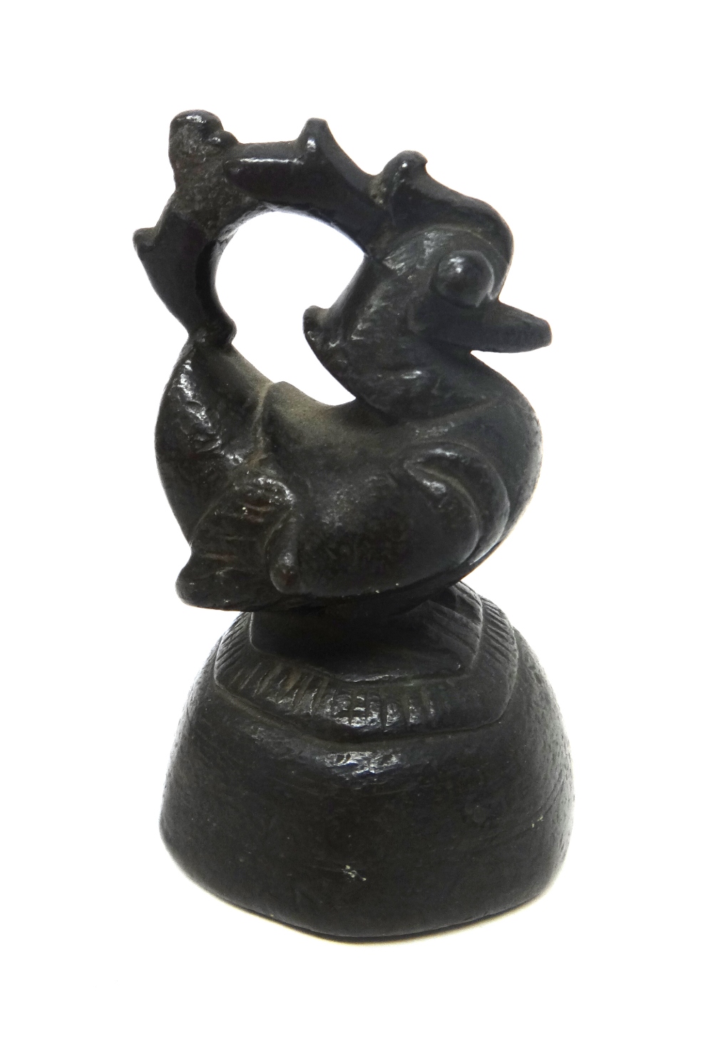 A group of four Burmese bronze duck and animal opium weights, 19th century, largest 12cm. - Image 6 of 25