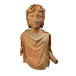 A terracotta bust of a classical youth, Italian, second half of the 19th century, 49cm high.