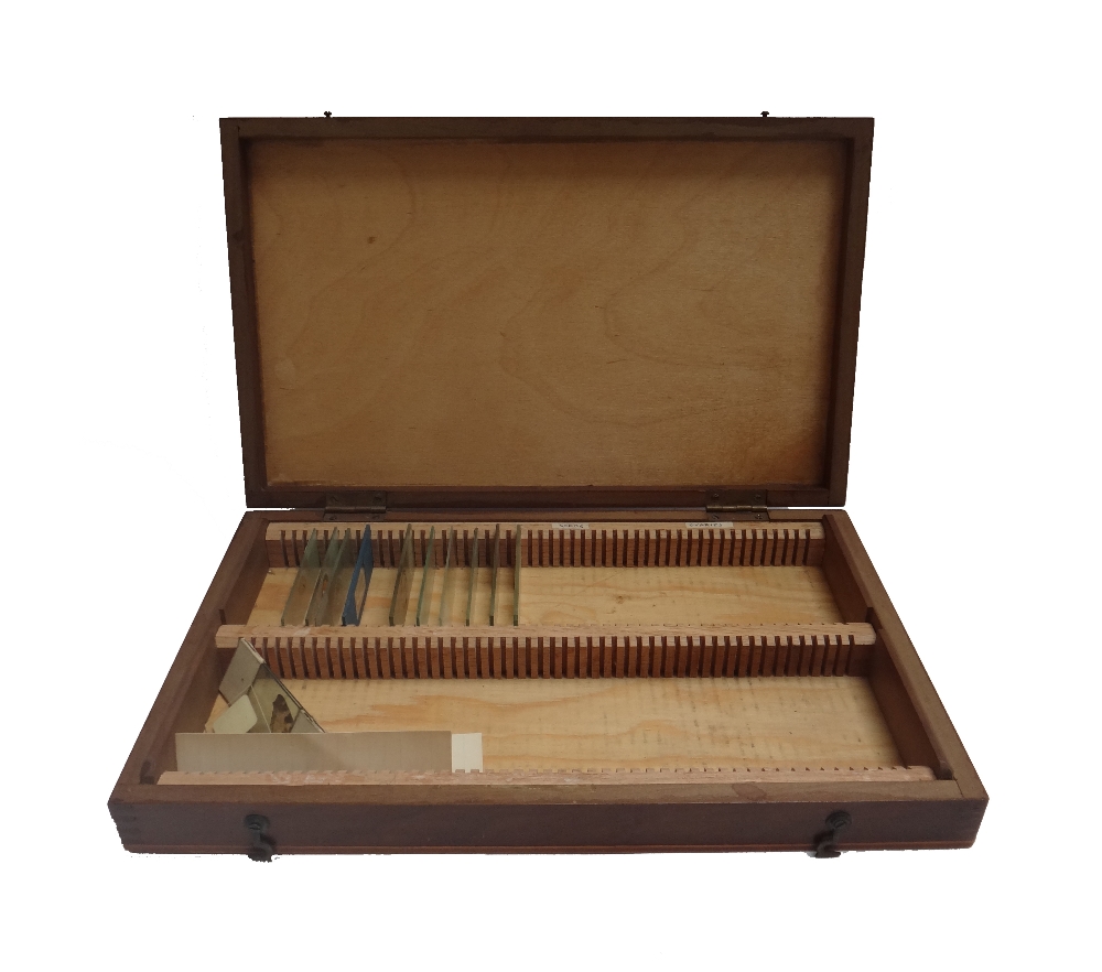 A Burndept Ethophone no.1 and a quantity of student microscope slides, cased. - Image 2 of 4