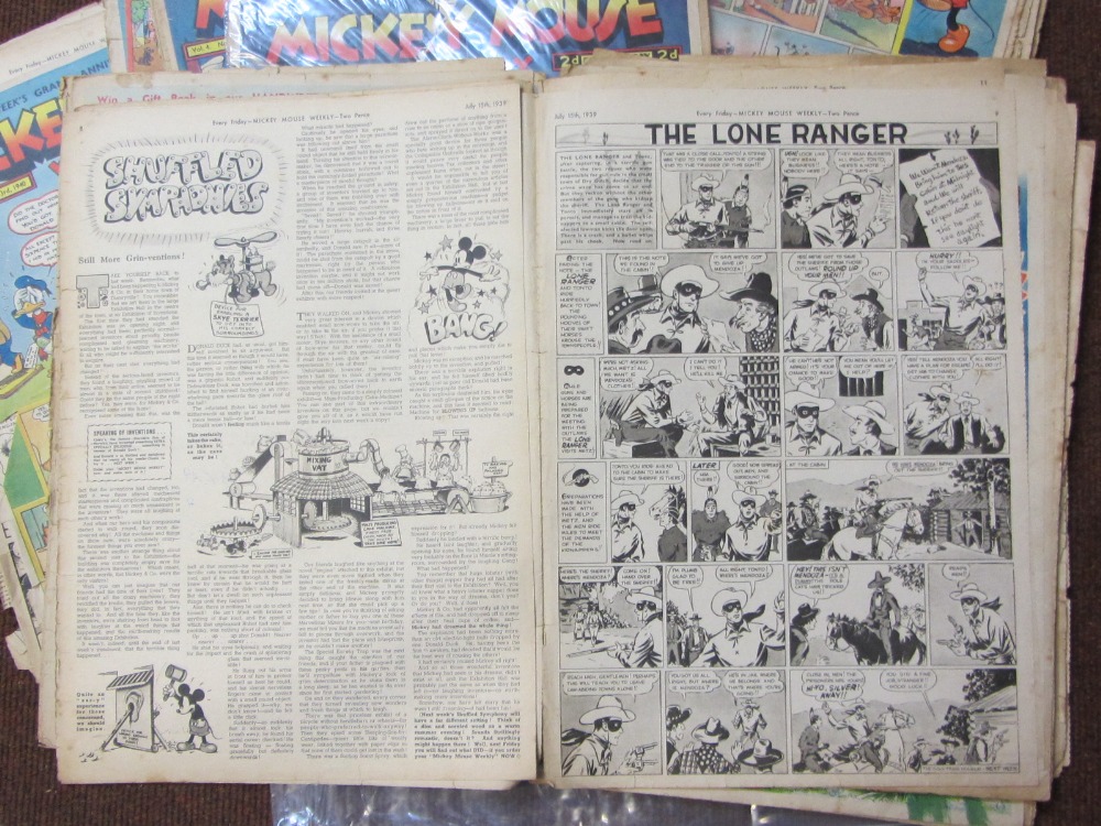 MICKEY MOUSE WEEKLY -  38 issues, Odhams Press: May 6, 1939 (no. 170) - Feb 3, 1940 (no. - Image 5 of 5
