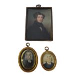 Samuel John Stump (1783-1863) British portrait miniature on ivory of Henry Charles Leslie,