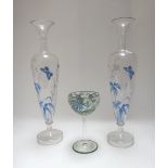 A group of glass, various dates,