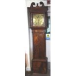 A mahogany cased longcase clock,19th century,