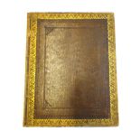 ALBUM -  an earlier 19th cent. gilt-morocco album, 48pp. used - ms.