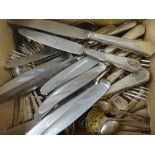 A German 800 standard part table service, comprising; six table forks, five dessert spoons,