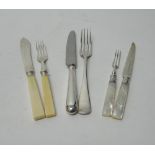 A silver Old English pattern canteen of table flatware, for twelve place settings,