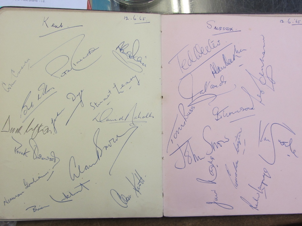 CRICKET -  autographs (mostly full team) from 9 county sides, - Image 11 of 12