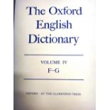 The OXFORD ENGLISH DICTIONARY  . . .  12 vols. & supplement. d/wrappers, thick roy. 4to.