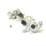 A German porcelain model of a Bolognese hound, early 20th century,