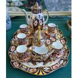 A Royal crown Derby Imari pattern coffee service, 1901-1919,