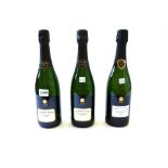 Two bottles of Bollinger LaGrande Annee 1999 champagne and another dated 2000.