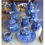 A quantity of Adams pottery teawares, late 19th century,