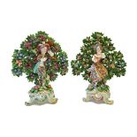 A pair of Bow New Dancers, circa 1765,