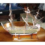 A scale model of H.M.S Victory.