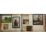 Gwendoline O'Callaghan (19th/20th century), An album of watercolours, landscape and coastal scenes,