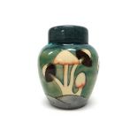 A Moorcroft 'Fairy Rings' ginger jar and cover by Philip Richardson, circa 1900, green ground, 16.