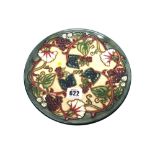 A 1998 Moorcroft year plate, limited edition 592/750, 22cm diameter, boxed.