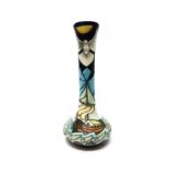 A Moorcroft 'Winds of Change' bottle neck vase, circa 1999, 21cm high, boxed.