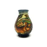 A small Moorcroft 'Trout' vase, circa 1995, by Philip Gibson, 10cm high, boxed.