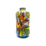 A Moorcroft 'Birds of Paradise' vase, circa 1998, 22cm high, boxed.