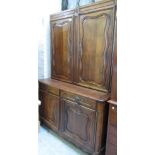 A 19th century French walnut dresser,