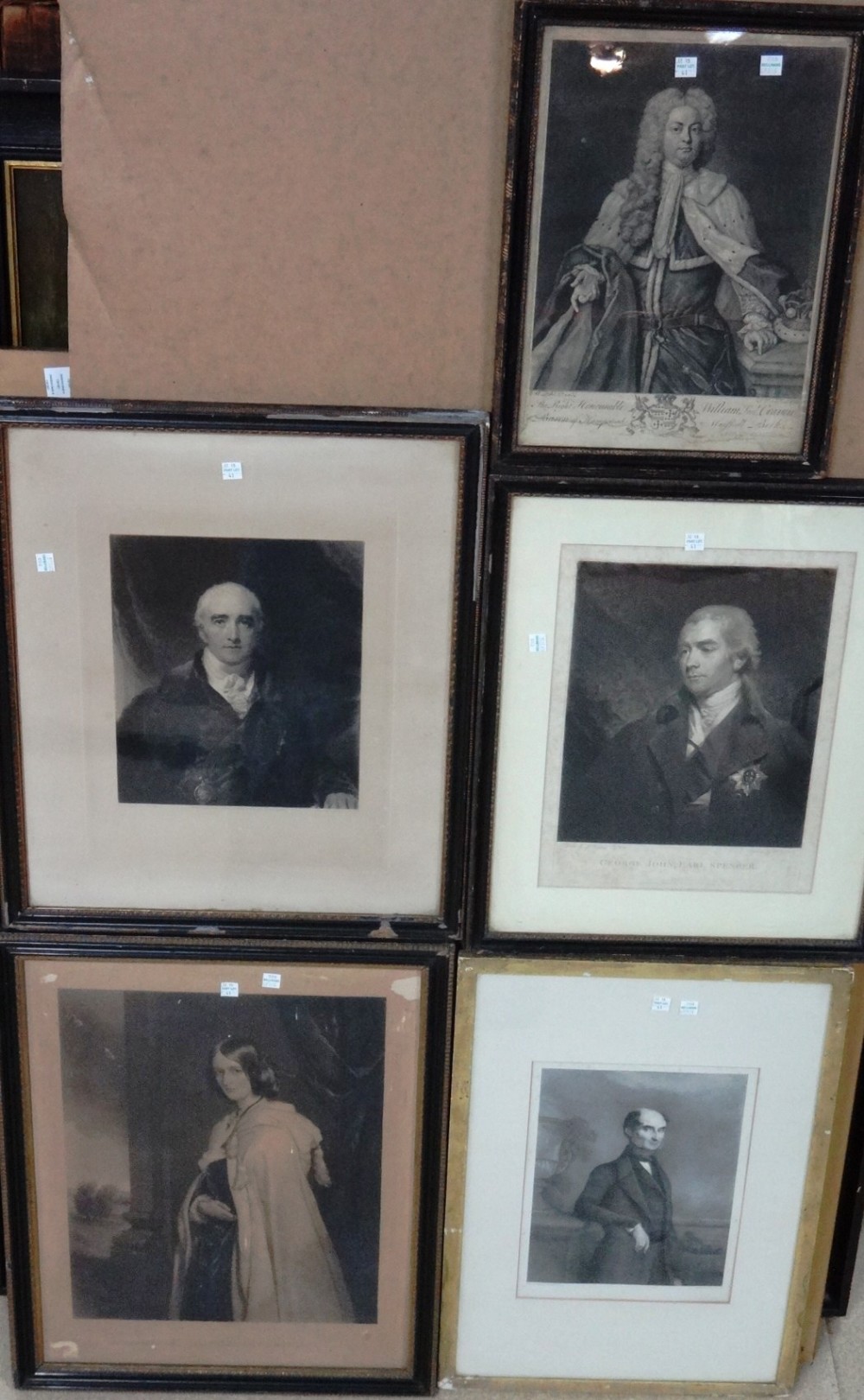 A group of thirteen engravings and mezzotints of portrait subjects, including works after Hoppner, - Image 3 of 3