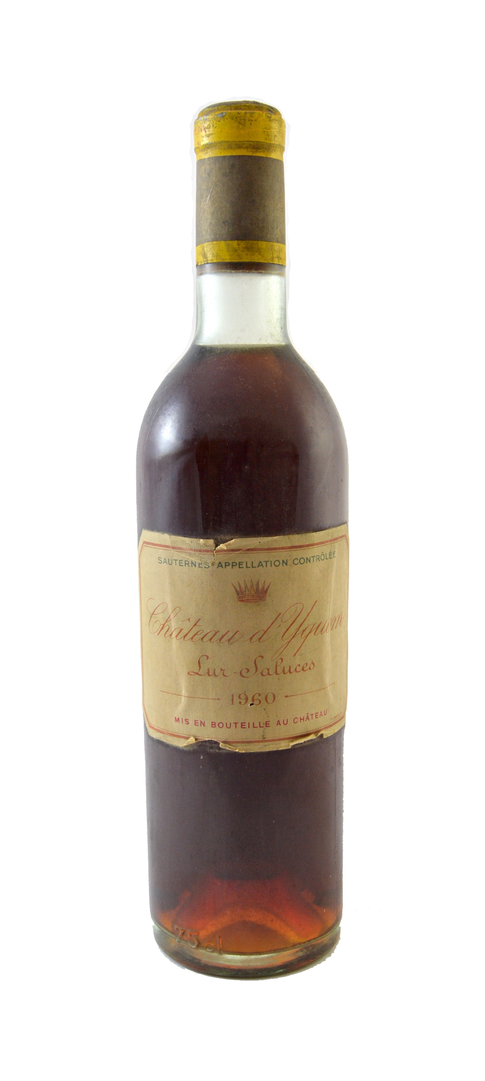 One bottle of Chateau D'yquem sur Saluces, 1960.