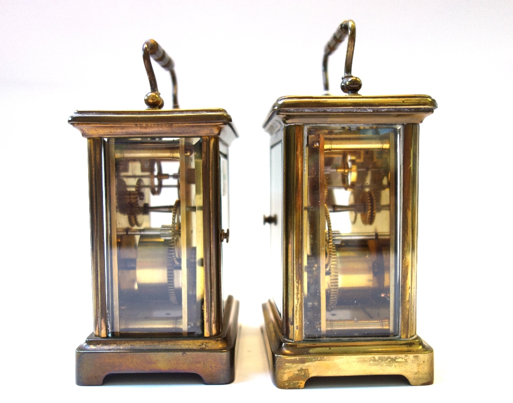 A gilt brass cased carriage clock, early 20th century, - Image 2 of 3