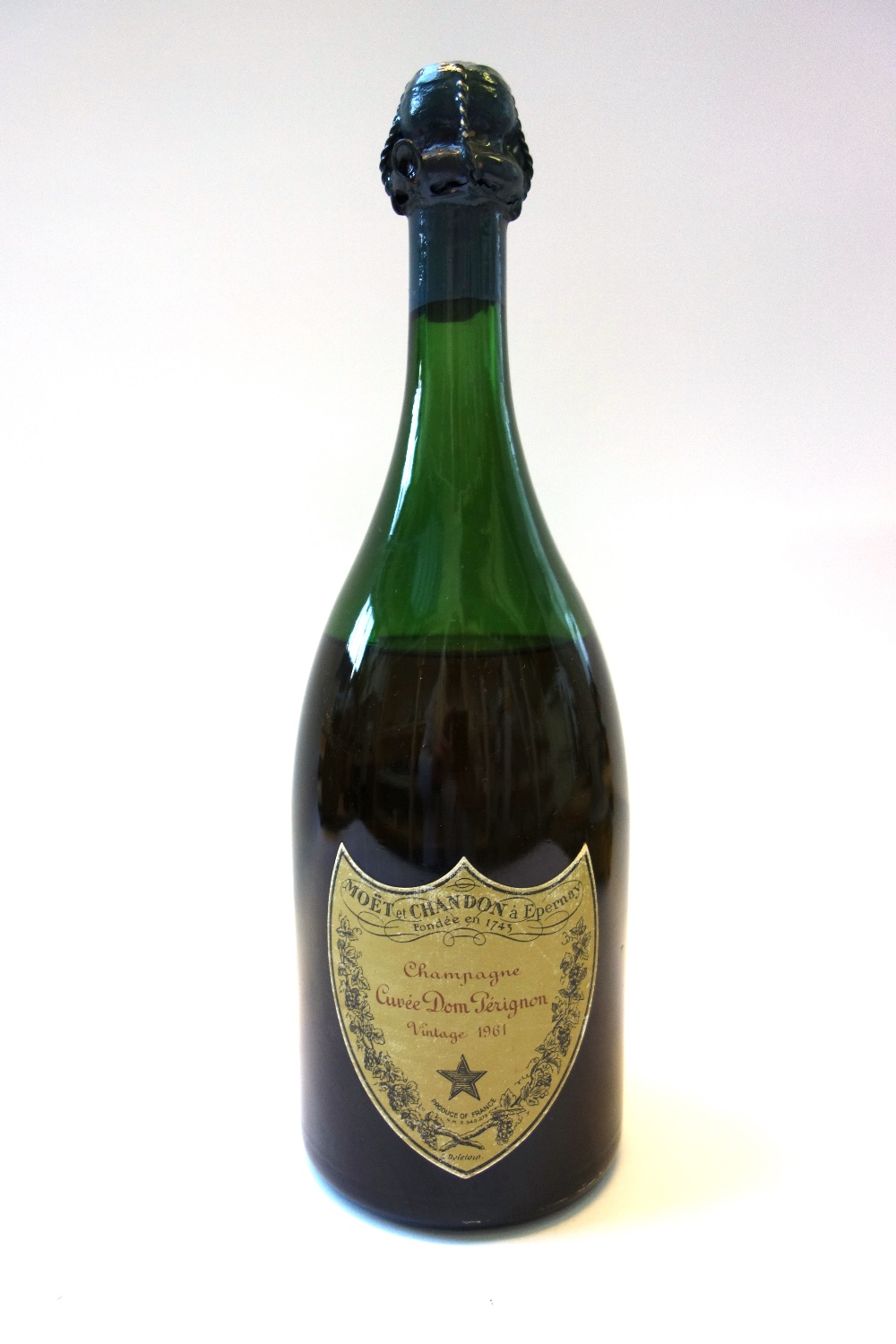One bottle of Dom Perignon 1961 vintage champagne (level at shoulders). - Image 2 of 2