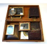 A quantity of Victorian black and white miniature photographs, each depicting family members,