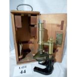 An old cased microscope est: £40-£60 (A2