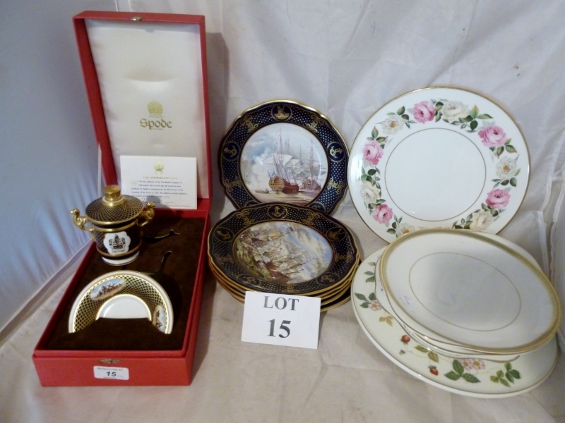 A Spode presentation covered cup and sta