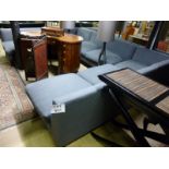 A large Designer sofa suite by Morgan co