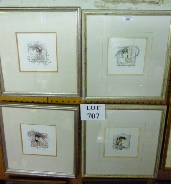 J C G Illingworth - A set of four framed