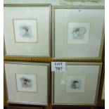 J C G Illingworth - A set of four framed