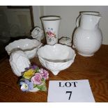 Nine pieces of assorted Coalport china e