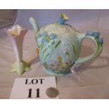 A decorative Beswick teapot and a Royal