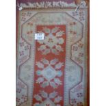 A 20c cream ground runner with pink and