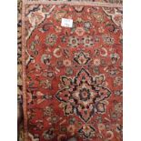 A Hamadan rug of good colour and conditi