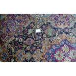 A 380 x 304) Kashmar carpet mid 20th cen