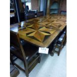 A good quality early 20c parquetry c1900