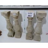 Four garden continental stone columns es