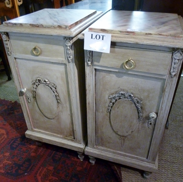 A pair of late Victorian painted French