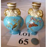 A pair of Crown Derby decorative vases d