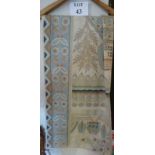 A decorative wall hanging made of crewel-work est: £50-£80 (C)